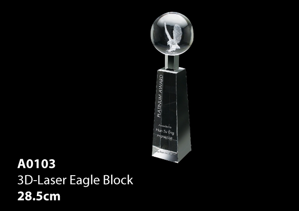 3D Laser Eagle Block